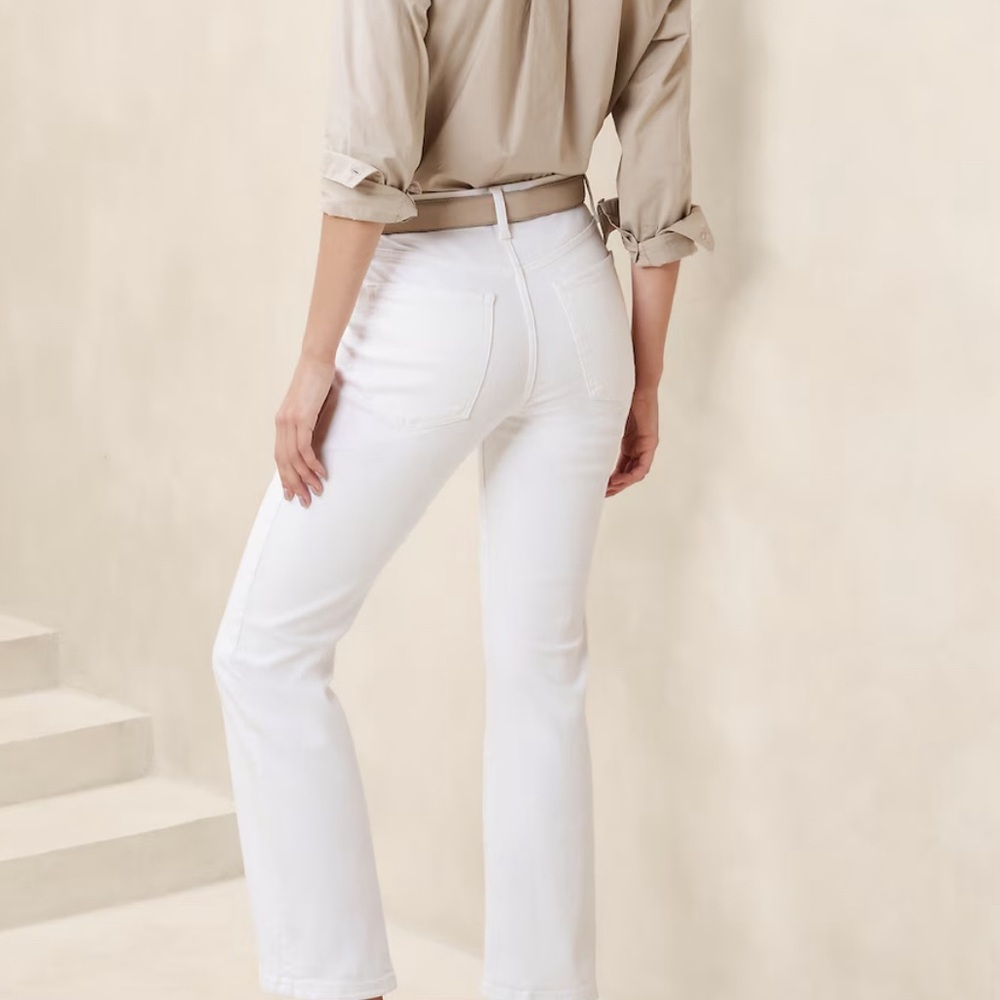 Banana republic high rise boot cut crop worn once